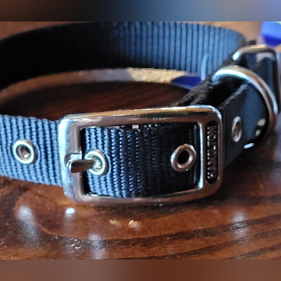 2 /$15  New Hamilton Nylon Dog Collar Metal Buckle  16"  Black - Picture 7 of 8